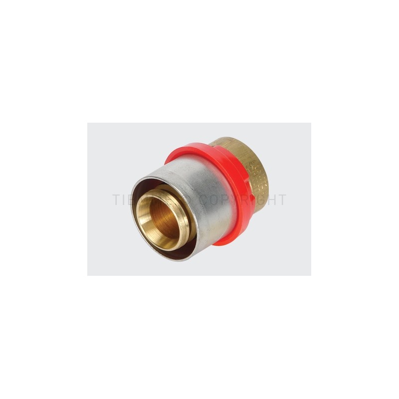 RACCORDO TERMINALE CW602N A PRESS TUBO AL - PEX Ø 18 - 1677DR TIEMME 1670217 1
