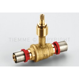 VALVOLA SFERA INCASSO A PRESS TUBO AL - PEX Ø 18 - 18 - 1690 TIEMME 1680004 1