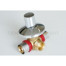 VALVOLA SFERA INCASSO 3 VIE A PRESS TUBO AL - PEX Ø 20X3/4"X16 - 1693 TIEMME 1680005 1