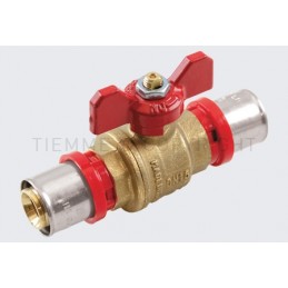 VALVOLA SFERA A PRESS TUBO AL - PEX Ø 20 - 20 - 1691 TIEMME 1680007 1