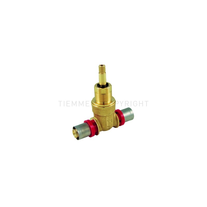 VALVOLA CON VITONE INCASSO A PRESS TUBO AL - PEX Ø 16 - 16 - 1696 TIEMME 1680012 1