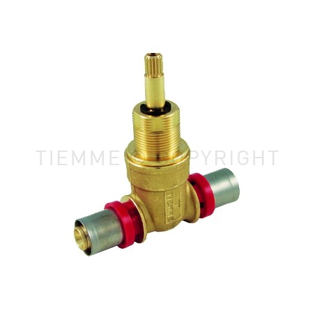 VALVOLA CON VITONE INCASSO A PRESS TUBO AL - PEX Ø 16 - 16 - 1696 TIEMME 1680012 1
