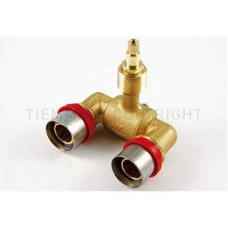 VALVOLA SFERA INCASSO A U A PRESS TUBO AL - PEX Ø 26 - 26 - 1690U TIEMME 1680033 1