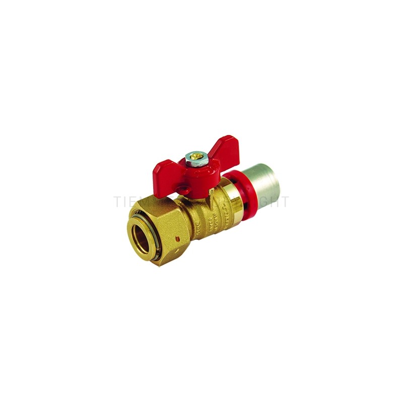 VALVOLA SFERA A PRESS/GIRELLO CHECK VALV TUBO AL - PEX Ø 32 X 1" LEVA FARF ROSSA - 1697CK TIEMME 1680037 1 VALVOLA SFERA A PRESS/GIRELLO CHECK VALV TUBO AL - PEX Ø 32 X 1" LEVA FARF ROSSA - 1697CK TIEMME 1680037 1