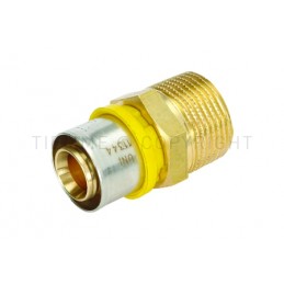 RACCORDO DIRITTO M A PRESS TUBO AL - PEX GAS Ø 32 X 1"1/4 - 2650 TIEMME 2650088 1