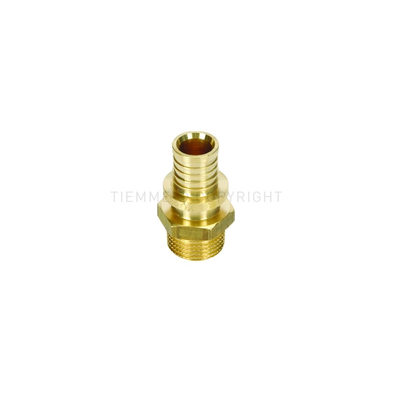 RACCORDO DIRITTO M A CALZARE TUBO PE - X Ø 32 SP 4,4 1" - 3430 TIEMME 1710176 1