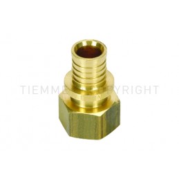 RACCORDO DIRITTO F A CALZARE TUBO PE - X Ø 25 SP 3,5 1/2" - 3432 TIEMME 1710188 1