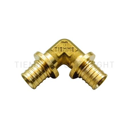 RACCORDO CURVO DOPPIO A CALZARE TUBO PE - X Ø 25 SP 3,5 - 3433 TIEMME 1710194 1