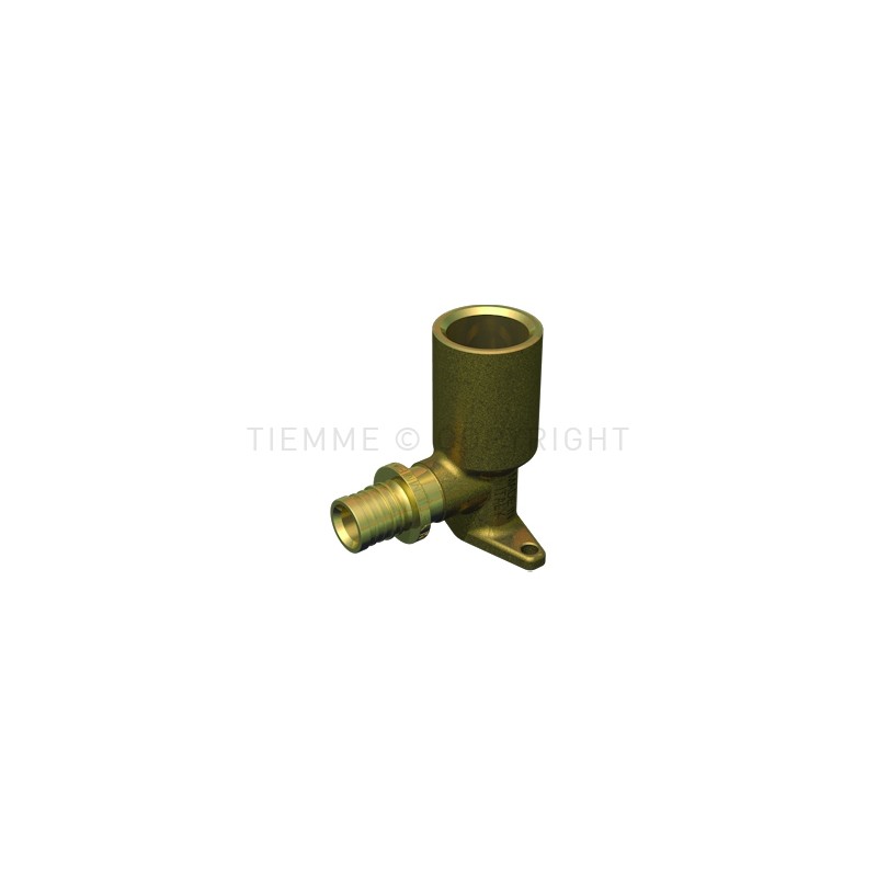 RACCORDO FLANGIA H55 A CALZARE TUBO PE - X Ø 20 SP 2,8 1/2" - 3436L TIEMME 1710215 1