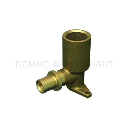 RACCORDO FLANGIA H55 A CALZARE TUBO PE - X Ø 20 SP 2,8 1/2" - 3436L TIEMME 1710215 1