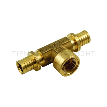 RACCORDO TEE F A CALZARE TUBO PE - X Ø 20(2,8) - 1/2" - 20(2,8) - 3439 TIEMME 1710248 1