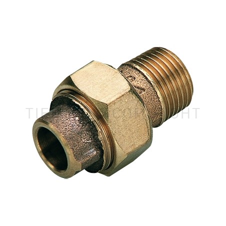 RACCORDO DIRITTO M 3PZ IN BZ A SALDARE TUBO CU Ø 42 X 1"1/2 - 4341B TIEMME 4900040 1