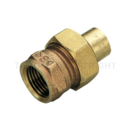 RACCORDO DIRITTO F 3PZ IN BZ A SALDARE TUBO CU Ø 22 X 3/4" - 4340FR TIEMME 4900049 1