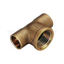 RACCORDO TEE F IN BZ A SALDARE TUBO CU Ø 14X1/2"X14 - 4130B TIEMME 4900050 1