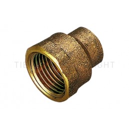 RACCORDO DIRITTO F IN BZ A SALDARE TUBO CU Ø 12 X 3/8" - 4270B TIEMME 4900055 1