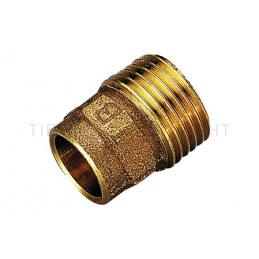 RACCORDO DIRITTO M IN BZ A SALDARE TUBO CU Ø 10 X 3/8" - 4243B TIEMME 4900102 1