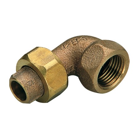 RACCORDO CURVO F 3PZ IN BZ A SALDARE TUBO CU Ø 14 X 1/2" - 4096FR TIEMME 4900109 1