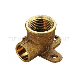 RACCORDO FLANGIA 3 FORI IN BZ A SALDARE TUBO CU Ø 10 X 1/2" - 4471B TIEMME 4900126 1