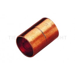 RACCORDO DIRITTO DOPPIO F - F IN CU A SALDARE TUBO CU Ø 28 - 28 - 5270R TIEMME 5000026 1
