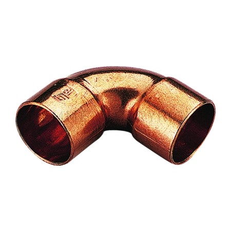 RACCORDO CURVO 90 gradi F - F IN CU A SALDARE TUBO CU Ø 14 - 14 - 5090R TIEMME 5000027 1