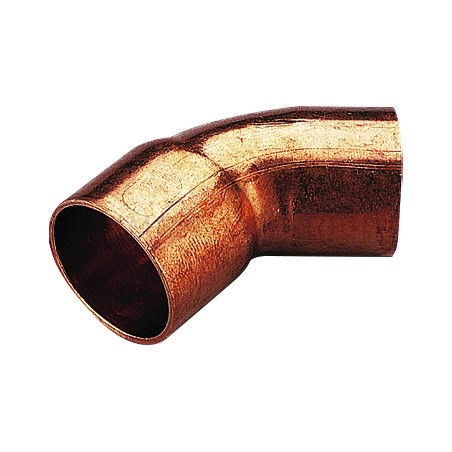 RACCORDO CURVO 45 gradi M - F IN CU A SALDARE TUBO CU Ø 42 - 42 - 5040R TIEMME 5000125 1