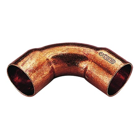 RACCORDO CURVO 90 gradi RAGGIO LARGO F - F IN CU A SALDARE TUBO CU Ø 15 - 15 - 5002R TIEMME 5000164 1