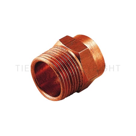 RACCORDO DIRITTO FILETTATO M A SALDARE TUBO CU Ø 14 X 3/8" - 5293R TIEMME 5000249 1