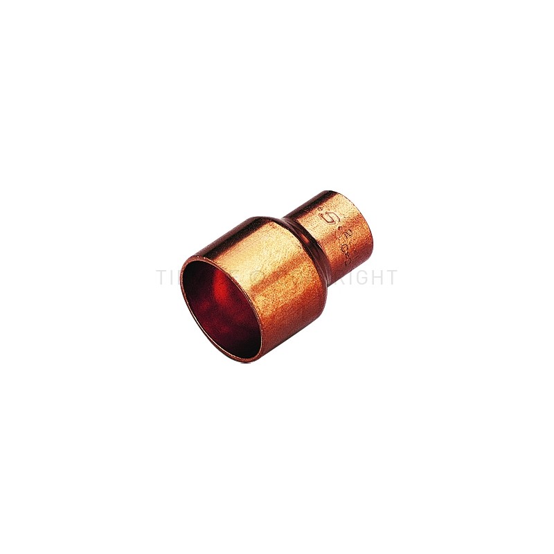 RACCORDO DIRITTO DOPPIO F - F IN CU A SALDARE TUBO CU Ø 28 - 14 - 5240R TIEMME 5000259 1