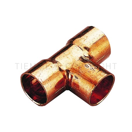 RACCORDO TEE F - F - F IN CU A SALDARE TUBO CU Ø 15 - 22 - 15 - 5130R TIEMME 5000403 1