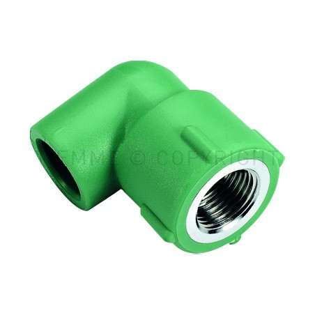 RACCORDO CURVO F PPR GREEN LINE Ø 25 X 1/2" VERDE - R105V TIEMME 500011 1