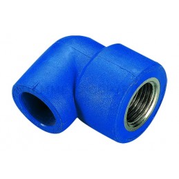 RACCORDO CURVO F PPR COBRATHERM Ø 32 X 1" BLU - R105B TIEMME 500043 1