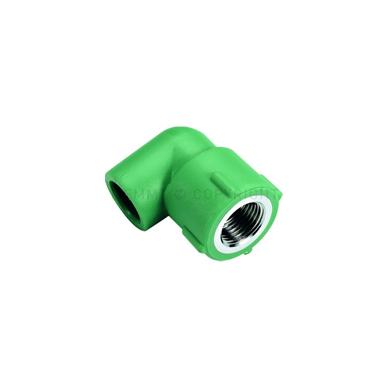 RACCORDO CURVO F PPR GREEN LINE Ø 32 X 1" VERDE - R105V TIEMME 500054 1