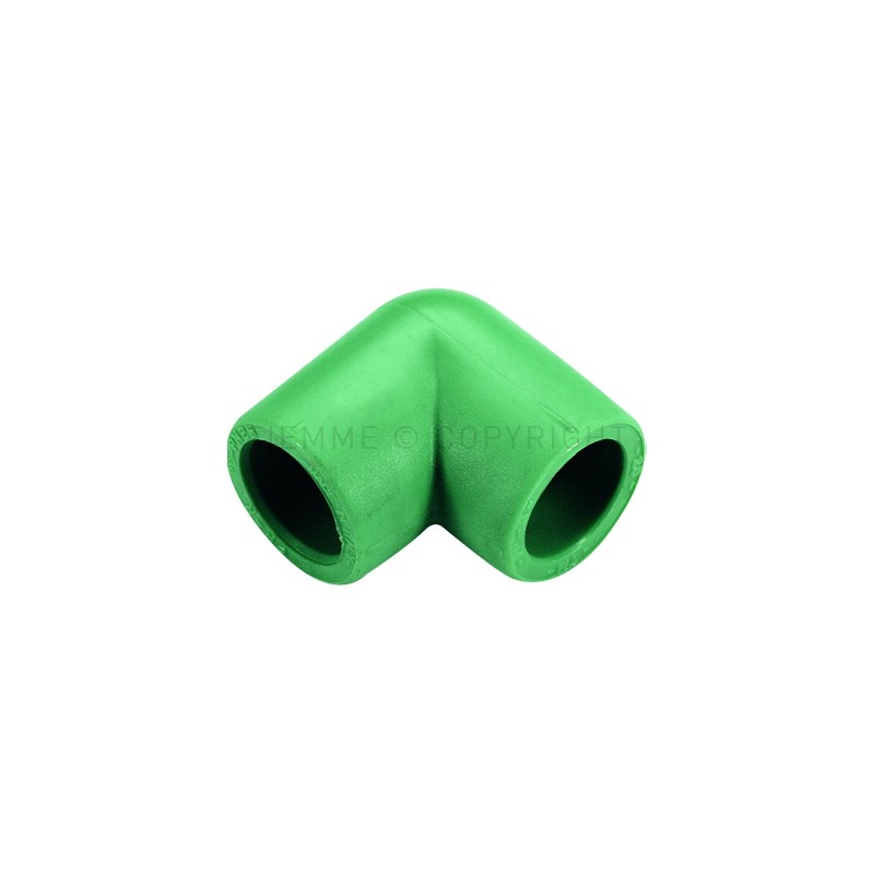 RACCORDO CURVO DOPPIO PPR GREEN LINE Ø 40 - 40 VERDE - R103V TIEMME 500055 1