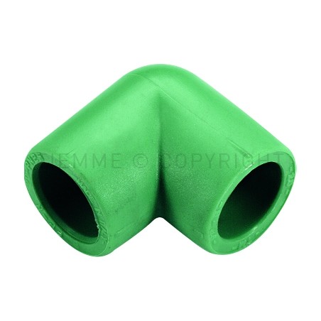 RACCORDO CURVO DOPPIO PPR GREEN LINE Ø 40 - 40 VERDE - R103V TIEMME 500055 1