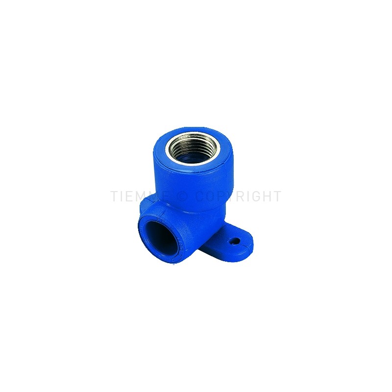 RACCORDO FLANGIA PPR COBRATHERM Ø 25 X 1/2" BLU - R106B TIEMME 500058 1