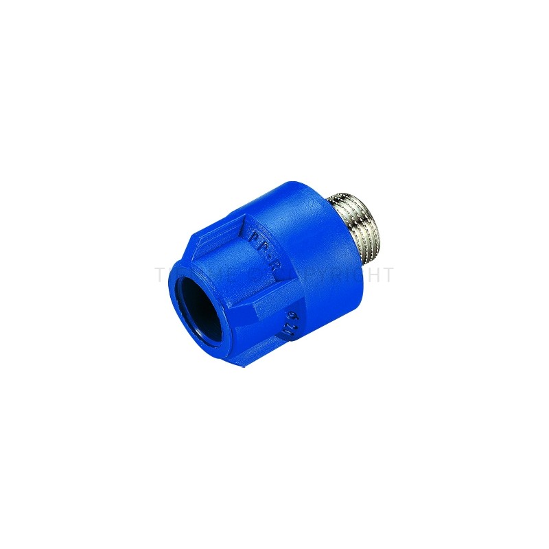 RACCORDO DIRITTO M PPR COBRATHERM Ø 25 X 1/2" BLU - R100B TIEMME 500076 1