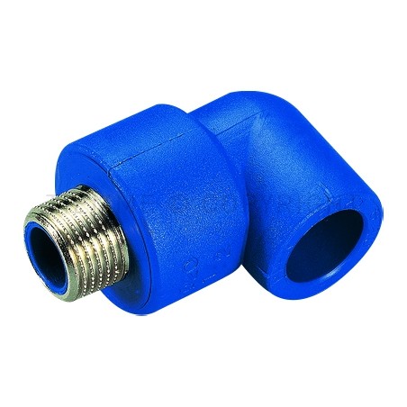 RACCORDO CURVO M PPR COBRATHERM Ø 25 X 3/4" BLU - R104B TIEMME 500087 1