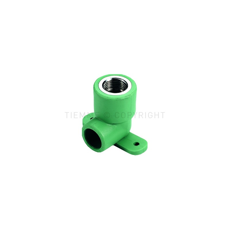 RACCORDO FLANGIA PPR GREEN LINE Ø 25 X 1/2" VERDE - R106V TIEMME 500101 1