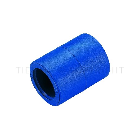 RACCORDO DIRITTO DOPPIO PPR COBRATHERM Ø 63 - 63 BLU - R101B TIEMME 500124 1