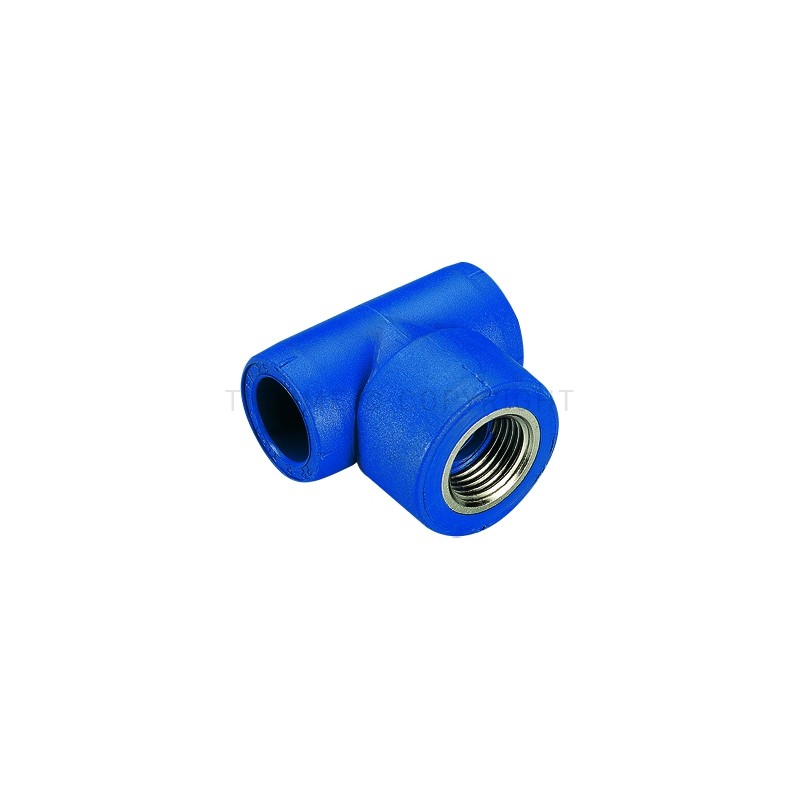 RACCORDO TEE F PPR COBRATHERM Ø 32X1"X32 BLU - R109B TIEMME 500128 1