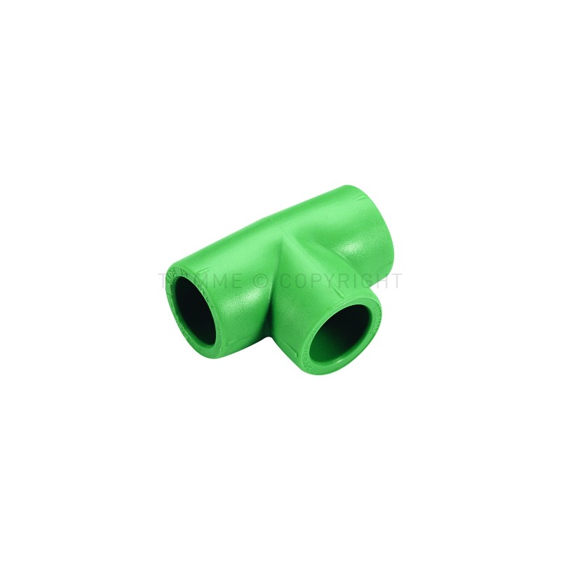 RACCORDO TEE PPR GREEN LINE Ø 40 - 25 - 40 VERDE - R107V TIEMME 500152 1