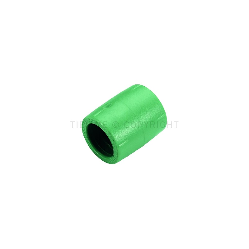 RACCORDO DIRITTO DOPPIO PPR GREEN LINE Ø 25 - 20 VERDE - R101V TIEMME 500155 1