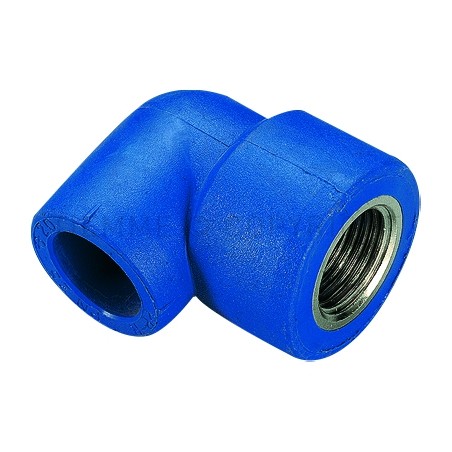 RACCORDO CURVO F PPR COBRATHERM Ø 32 X 3/4" BLU - R105B TIEMME 500204 1