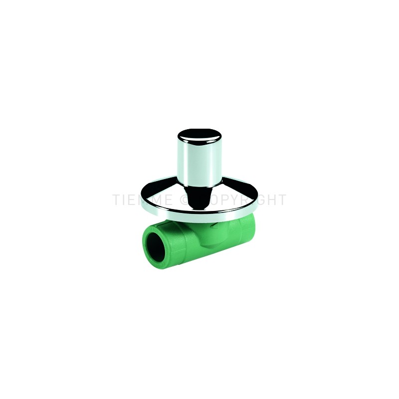 VALVOLA CON VITONE INCASSO PPR GREEN LINE Ø 25 VERDE - R114V TIEMME 520003 1