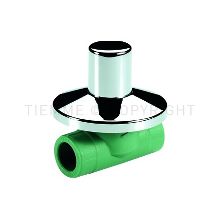 VALVOLA CON VITONE INCASSO PPR GREEN LINE Ø 25 VERDE - R114V TIEMME 520003 1