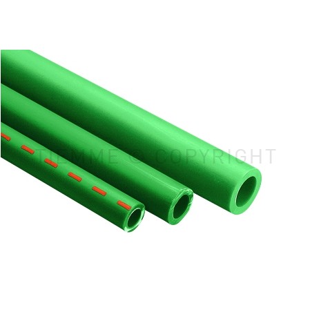 TUBO PPR GREEN LINE Ø 32 SP 5,4 VERDE L BARRE DA 4MT - R400V TIEMME 540005 1