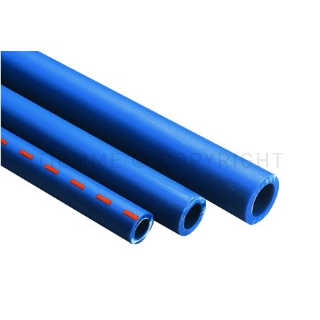 TUBO PPR COBRATHERM Ø 50 SP 8,3 BLU L BARRE DA 4MT - R400B TIEMME 540011 1