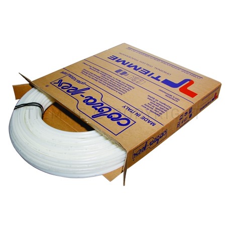 TUBO PE - X Ø 15 SP 2,5 BIANCO L 100MT - 0300B TIEMME 300008 1
