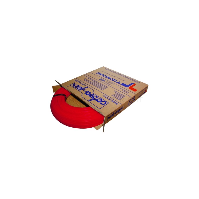 TUBO PE - X Ø 12 SP 1,1 ROSSO L 100MT - 0300R TIEMME 300210 1