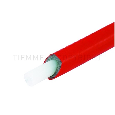 TUBO PE - X BIANCO ISOLATO Ø 25 SP 2,3 ROSSO L 50MT - 0330R TIEMME 330006 1